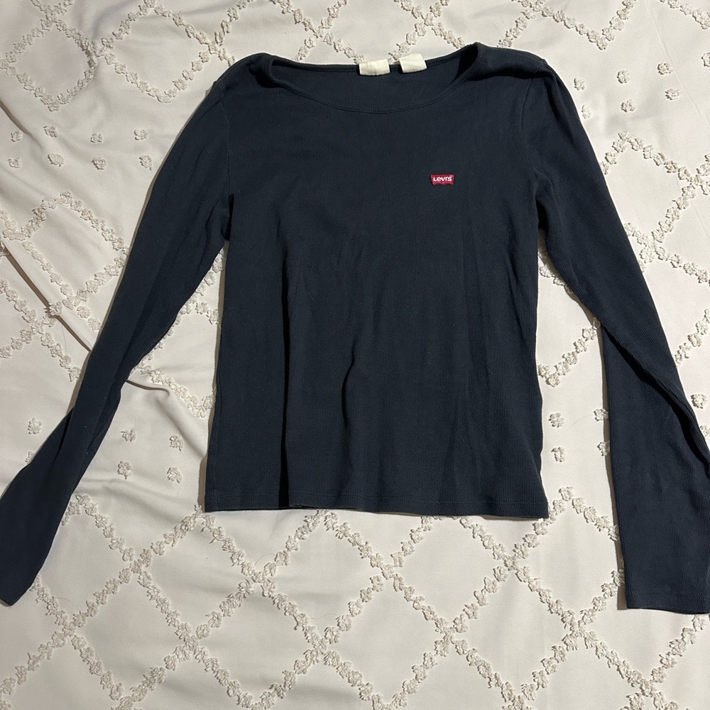 Levi's Women's Black Long Sleeve Top